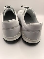 Hakiki Deri Lastikli Bağcıklı Çok Rahat ve Şık Eva Taban Günlük Sneaker Spor Ayakkabı Beyaz - 42