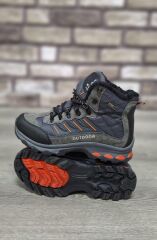 Rahat Bağcıklı Su İtici İçi Kürklü Outdoor Spor Bot Füme-Oranj - 42