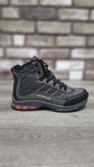 Rahat Bağcıklı Su İtici İçi Kürklü Outdoor Spor Bot Füme-Oranj - 42