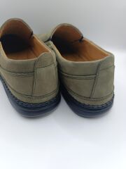 %100 İçi Dışı Hakiki Deri Ortopedik Erkek Yazlık Rahat Günlük Hafif Çarık Ayakkabı Haki - 44