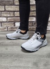 Günlük Rahat Anatomic Bağcıklı Su Geçirmez Erkek Spor Ayakkabı Sneaker Buz - Siyah - 40