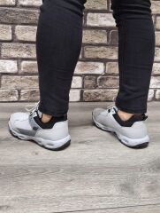 Günlük Rahat Anatomic Bağcıklı Su Geçirmez Erkek Spor Ayakkabı Sneaker Buz - Siyah - 40