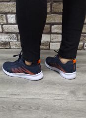 Günlük Rahat Ortopedik Taban Erkek  Bağcıklı Su Geçirmez Spor Ayakkabı Sneaker Lacivert - 41