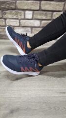 Günlük Rahat Ortopedik Taban Erkek  Bağcıklı Su Geçirmez Spor Ayakkabı Sneaker Lacivert - 42