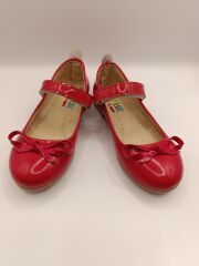 Kız Çocuk Rugan Kaydırmaz Taban Bıyık Babet Kırmızı - 29