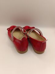 Kız Çocuk Rugan Kaydırmaz Taban Bıyık Babet Kırmızı - 29