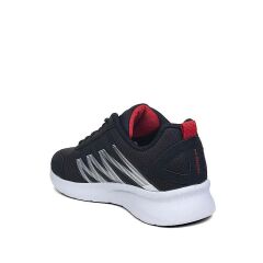 Günlük Rahat Ortopedik Taban Erkek  Bağcıklı Su Geçirmez Spor Ayakkabı Sneaker Siyah - Beyaz - 40