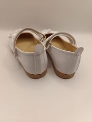 Kız Çocuk Rugan Kaydırmaz Taban Bıyık Babet Beyaz - 27