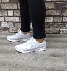 Rahat Konforlu Bağcıklı Günlük Erkek Bağcıklı Spor Ayakkabı Sneaker Beyaz - 41