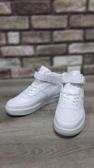 Yarım Bilek Boğazlı Erkek Basket Günlük Rahat Spor Ayakkabı Sneaker Beyaz - 40