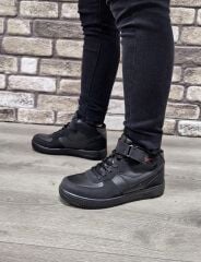 Yarım Bilek Boğazlı Erkek Basket Günlük Rahat Spor Ayakkabı Sneaker Siyah - 41