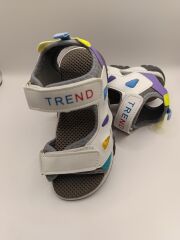 Esnek  Yumuşak Taban Dayanıklı Çocuk Spor Sandalet Terlik Beyaz - 30