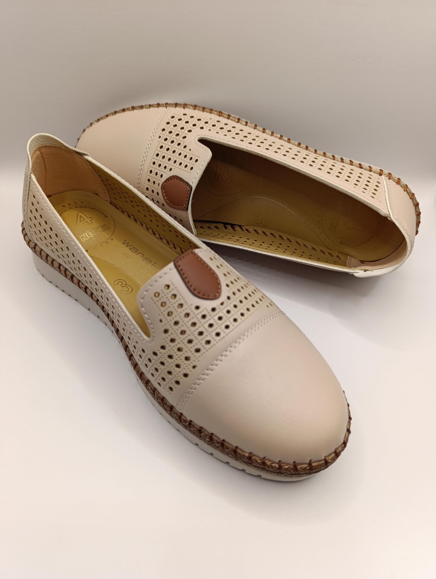 Ortopedik Taban Günlük Kadın Babet Ayakkabı Krem - 38