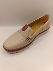 Ortopedik Taban Günlük Kadın Babet Ayakkabı Krem - 38