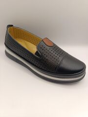 Ortopedik Taban Günlük Kadın Babet Ayakkabı Siyah - 41