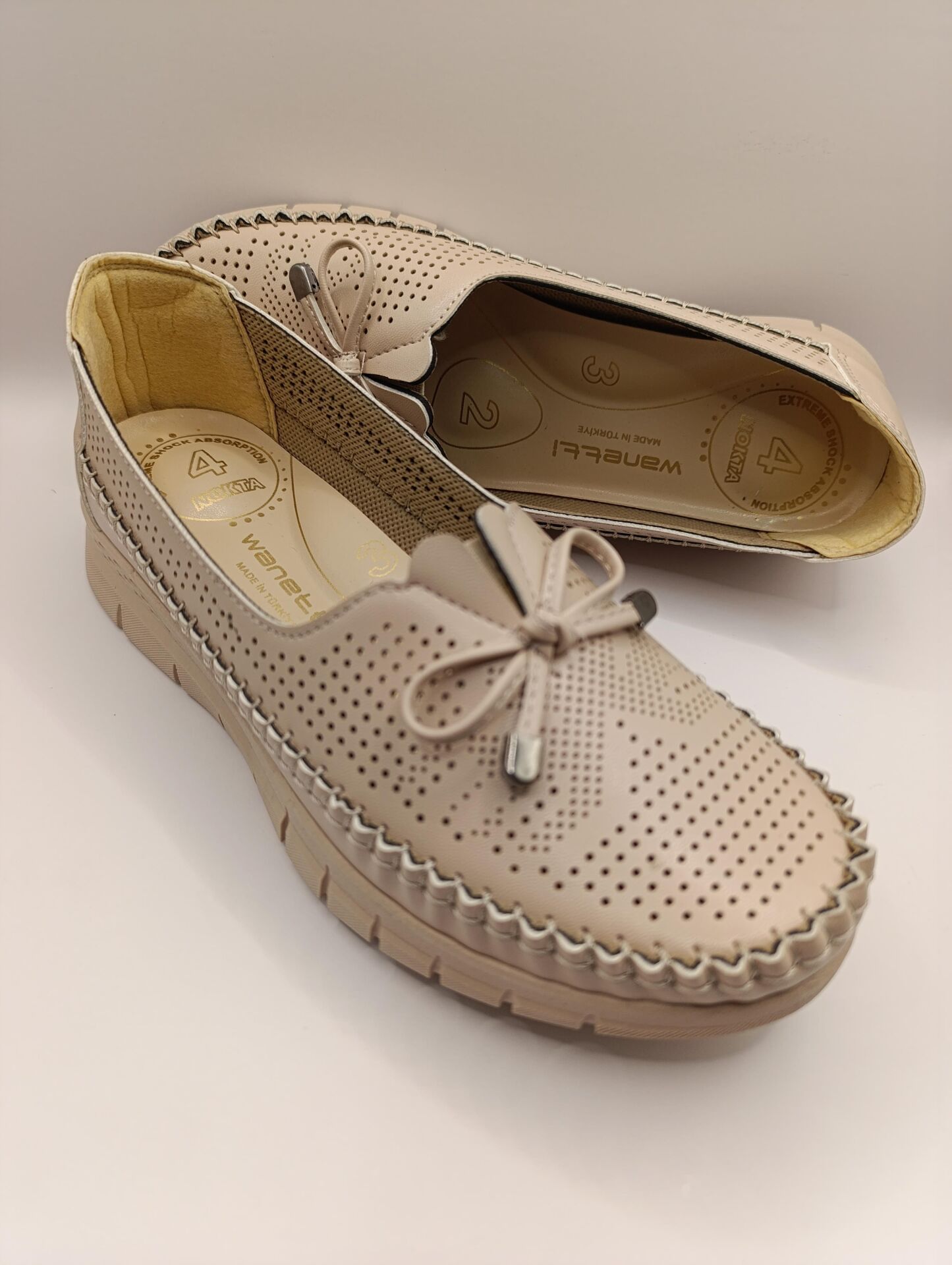 Ortopedik Taban Günlük Kadın Babet Ayakkabı Krem - 41