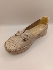 Ortopedik Taban Günlük Kadın Babet Ayakkabı Krem - 41