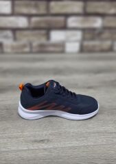 Günlük Rahat Ortopedik Taban Bağcıklı Su Geçirmez Spor Ayakkabı Sneaker Lacivert - 38