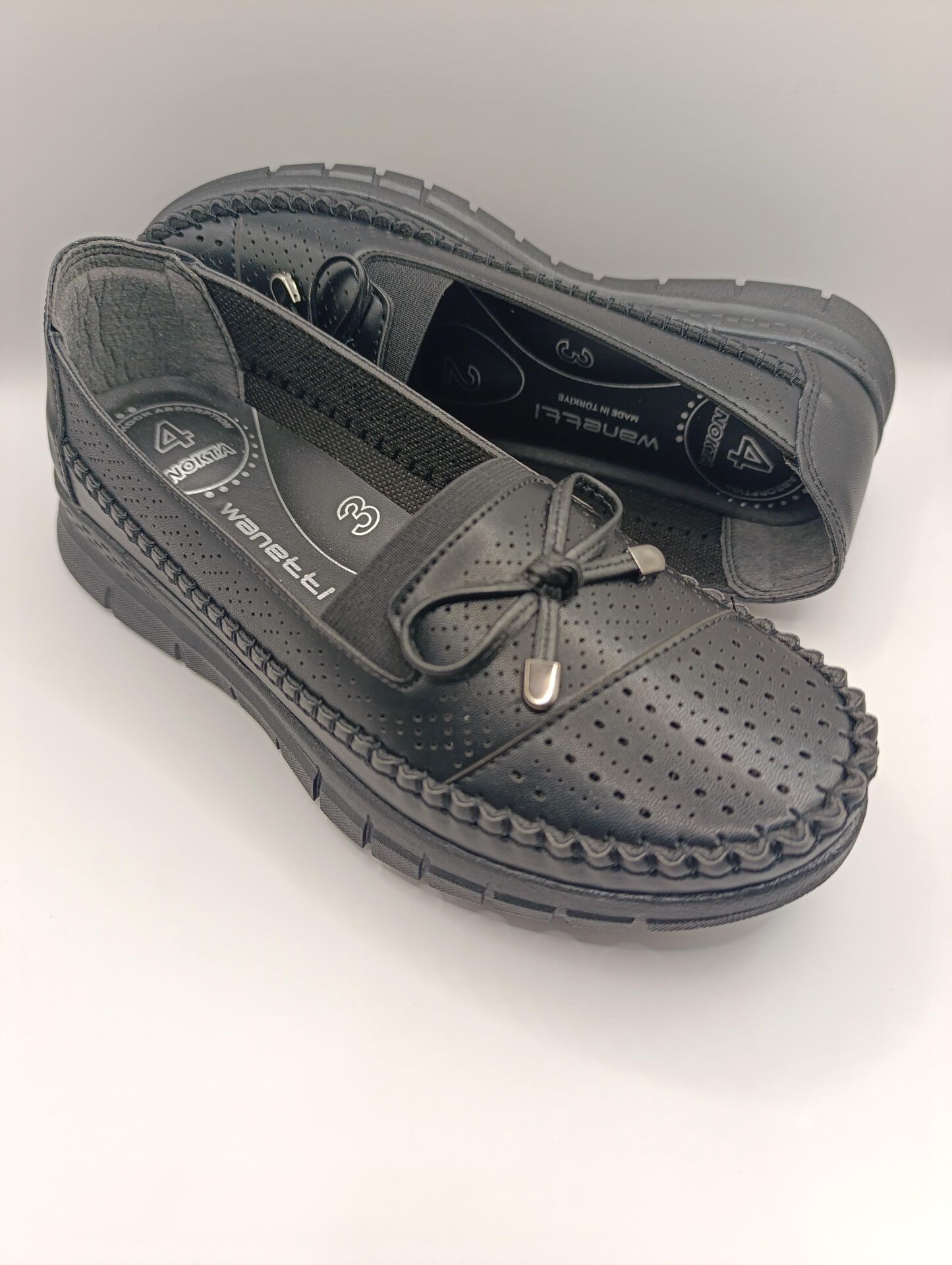 Ortopedik Taban Günlük Kadın Babet Ayakkabı Siyah - 41