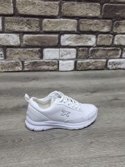 Rahat Konforlu Bağcıklı Günlük Spor Ayakkabı Sneaker Beyaz - 36