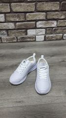 Rahat Konforlu Bağcıklı Günlük Spor Ayakkabı Sneaker Beyaz - 36