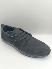 İçi Dışı Hakiki Deri Jelli Taban  Lastikli Bağcıklı Erkek Yazlık Rahat Günlük Hafif Çarık Ayakkabı Siyah - 41