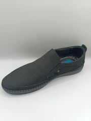 İçi Dışı Hakiki Deri Jelli Taban  Erkek Yazlık Rahat Günlük Hafif Çarık Ayakkabı Siyah - 44