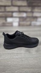 Rahat Konforlu Bağcıklı Günlük Spor Ayakkabı Sneaker Siyah - 38