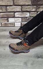 Rahat  İçi Kürklü Ortopedik Taban Outdoor Spor Cırtlı  Fermuarlı Çocuk  Botu Vizon - 34