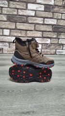 Rahat  İçi Kürklü Ortopedik Taban Outdoor Spor Cırtlı  Fermuarlı Çocuk  Botu Vizon - 34