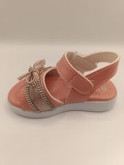 Çocuk Sandalet ,Bebek Sandalet , Düğün Ayakkabısı , Kaydırmaz Yazlık Şık Çocuk Ayakkabısı Pudra - 34