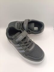 Çocuk Günlük Cırtlı Lastikli Fileli Sneaker Spor Ayakkabı Okul Ayakkabısı Siyah - 33