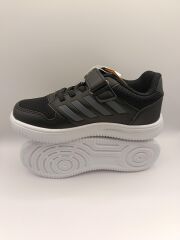 Çocuk Günlük Cırtlı Lastikli Fileli Sneaker Spor Ayakkabı Okul Ayakkabısı Siyah - 33