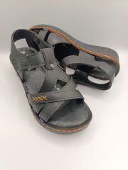 Günlük Kadın Cırt Bantlı Sandalet Yumuşak Rahat  Siyah - 40