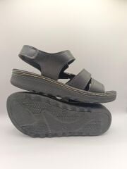 Günlük Kadın Cırt Bantlı Sandalet Yumuşak Rahat Siyah - 37