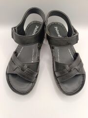 Günlük Kadın Cırt Bantlı Sandalet Yumuşak Rahat Siyah - 40