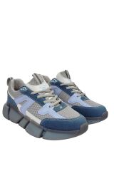 Kadın Ortopedik Tabanlı File Detaylı Sneaker Spor Ayakkabı Parlement-Turkuaz - 39