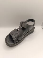 Günlük Kadın Cırt Bantlı Sandalet Yumuşak Rahat Siyah - 39