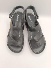 Günlük Kadın Cırt Bantlı Sandalet Yumuşak Rahat Siyah - 40