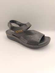 Günlük Kadın Cırt Bantlı Sandalet Yumuşak Rahat Siyah - 40