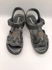 Günlük Kadın Cırt Bantlı Sandalet Yumuşak Rahat Siyah - 40