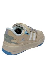 Kadın Ortopedik Tabanlı İsteğe Bağlı Tak-Çıkar Cırtlı Günlük Sneaker Spor Ayakkabı Bej - 40