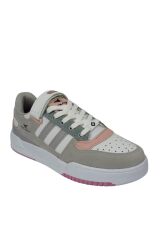 Kadın Ortopedik Tabanlı İsteğe Bağlı Tak-Çıkar Cırtlı Günlük Sneaker Spor Ayakkabı Gri-Pudra - 40