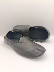 %100 Deri Hac Umre Tavaf Patiği Ve Ev Ayakkabısı Terletmez Siyah - 38