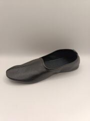 %100 Deri Hac Umre Tavaf Patiği Ve Ev Ayakkabısı Terletmez Siyah - 38