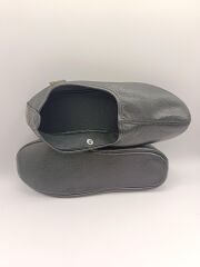 %100 Deri Hac Umre Tavaf Patiği Ve Ev Ayakkabısı Terletmez Siyah - 38