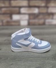 Yarım Bilek Boğazlı Basket Günlük Rahat Spor Ayakkabı Sneaker Mavi - 36