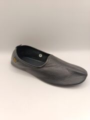 %100 Deri Hac Umre Tavaf Patiği Ve Ev Ayakkabısı Terletmez Siyah - 41