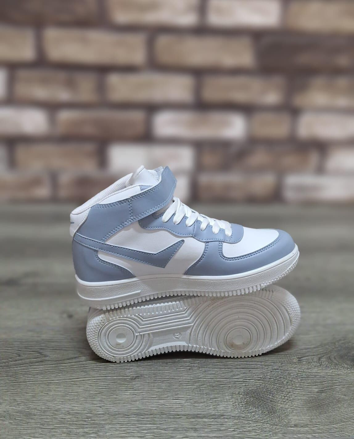 Yarım Bilek Boğazlı Basket Günlük Rahat Spor Ayakkabı Sneaker Mavi - 38