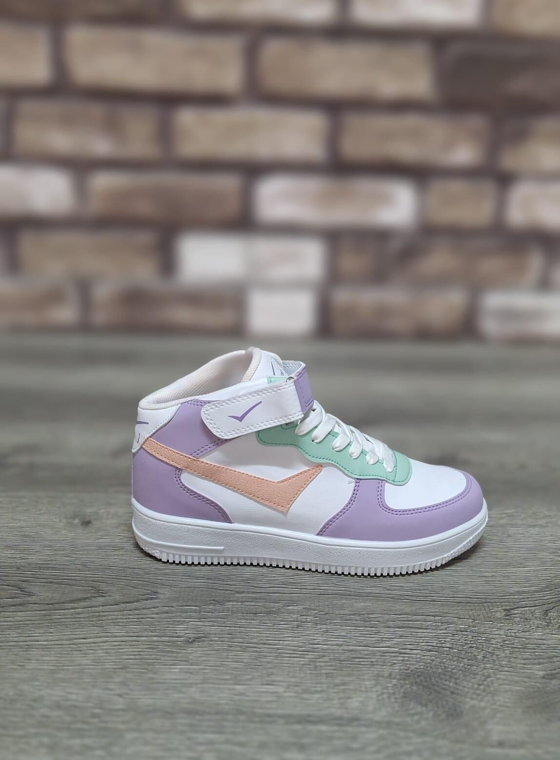 Yarım Bilek Boğazlı Basket Günlük Rahat Spor Ayakkabı Sneaker Lila - 40